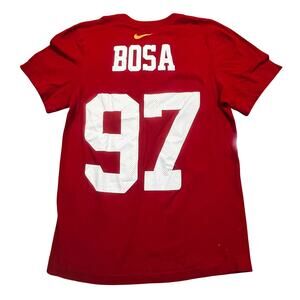 Nike 49ers Nick Bosa 97 Shirt Red NFL Football Graphic Tee Fan Apparel Men S